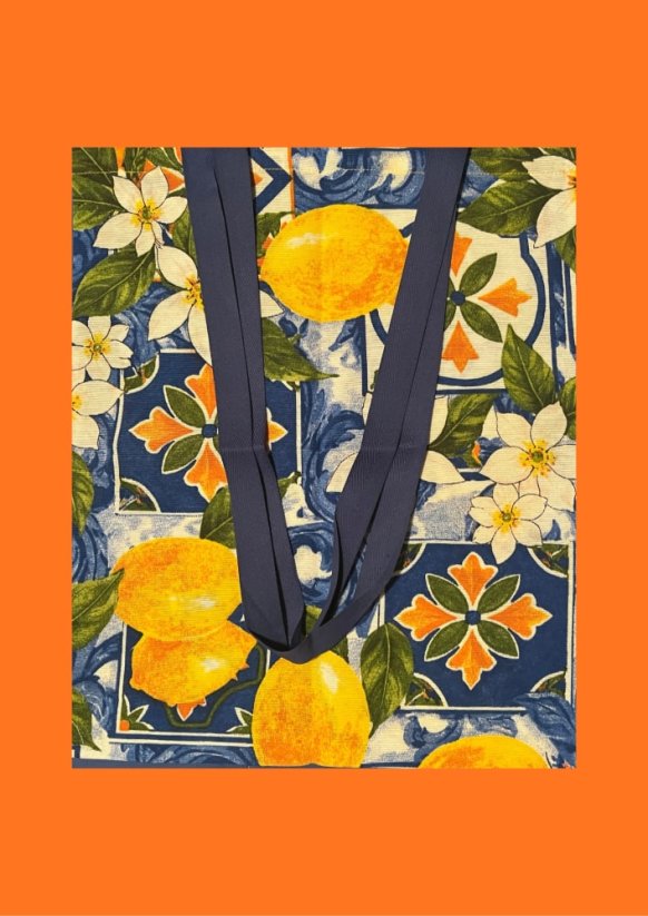 Plátěná taška - Vzor: Citrony
